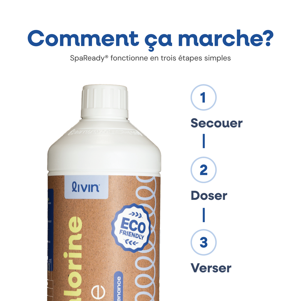 [fr] Garantie sans chlore – confirmée chez un client avec système Balboa PureZone, l'app affiche 0 chlore libre