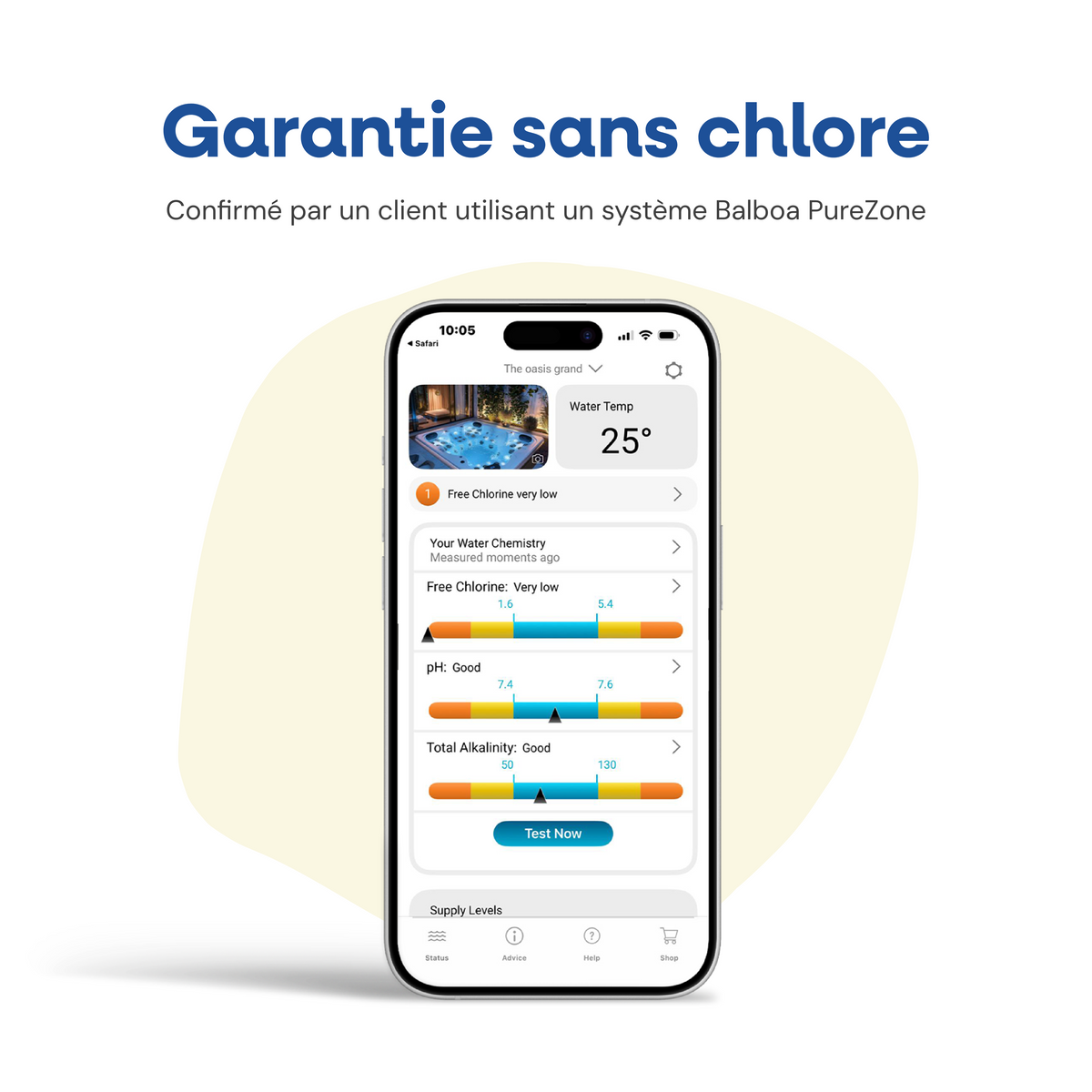 [fr] Comment fonctionne SpaReady ? En trois étapes : secouer, doser, verser