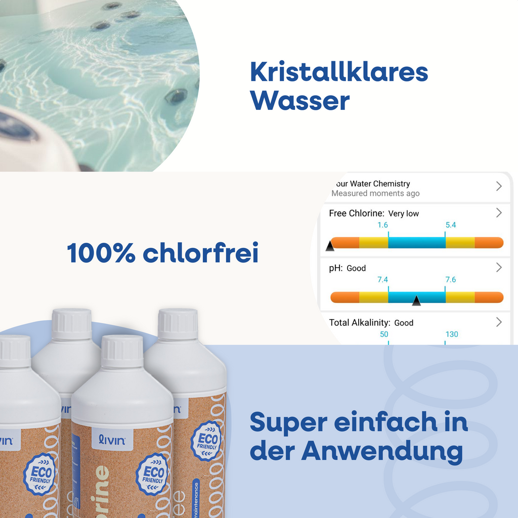 [de] Kristallklares Wasser, 100 % chlorfrei und super einfach in der Anwendung mit SpaReady